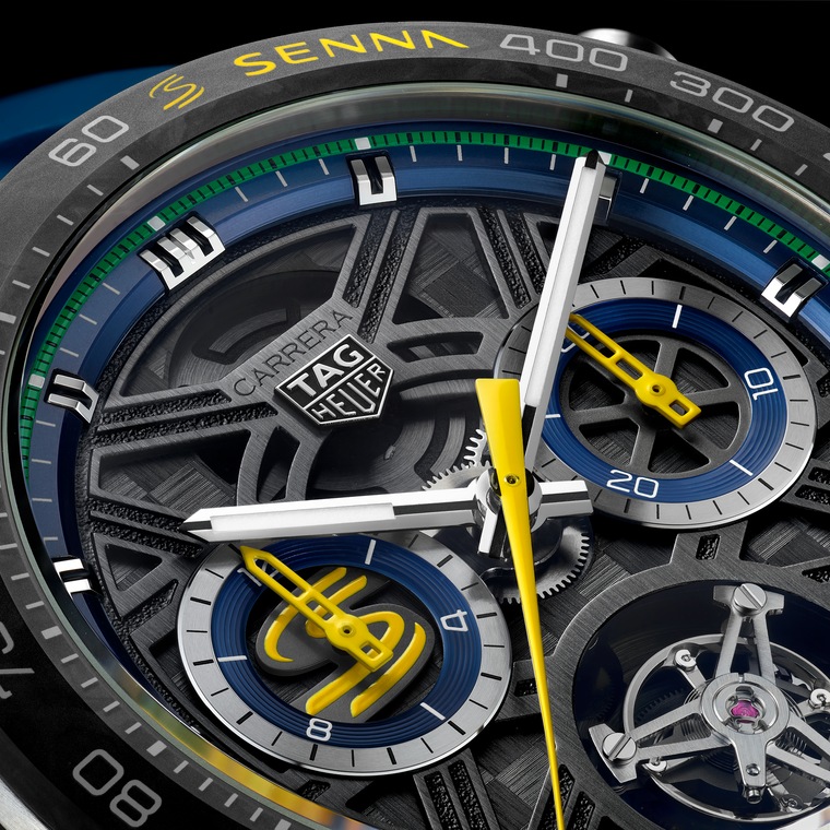 TAG Heuer TAG Heuer Carrera Chronograph Tourbillon Extreme Sport x Senna Automático 44 mm Titanio CBU5081.FT6274 Oferta especial