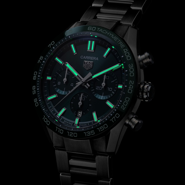 TAG Heuer TAG Heuer Carrera Chronograph Automático 44 mm Acero y cerámica CBN2A1N.BA0643 Últimos 2 días