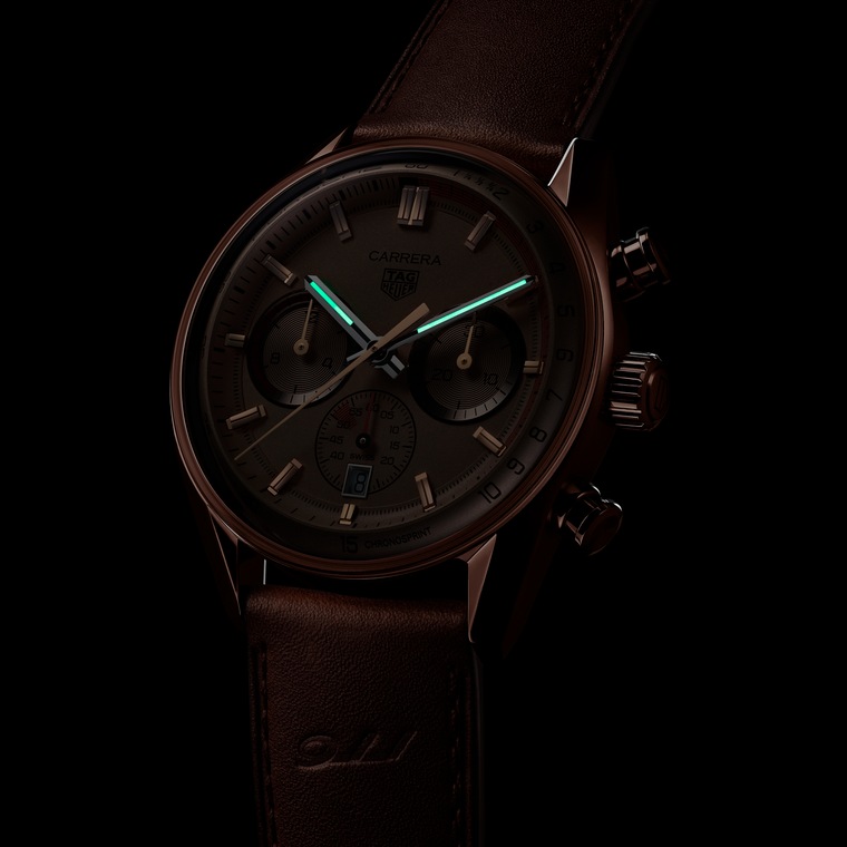 TAG Heuer TAG Heuer Carrera Chronosprint x Porsche Automático 42 mm Oro 5N CBS2040.FC8318 Limitado a 3 días