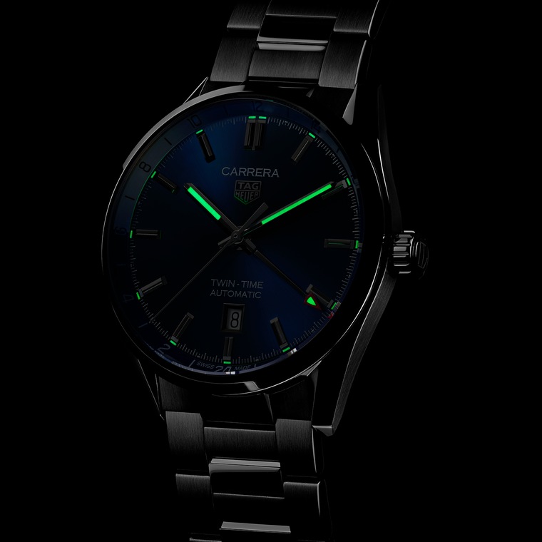 TAG Heuer TAG Heuer Carrera Twin-Time Automático 41 mm Acero WBN201A.BA0640 Outlet