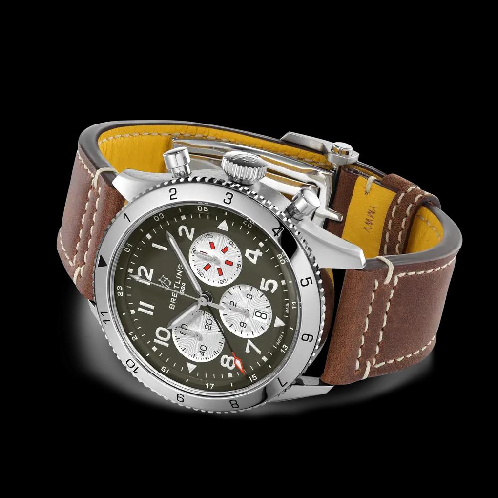 Breitling Super AVI B04 Chronograph GMT 46 Curtiss Warhawk Tienda de fábrica