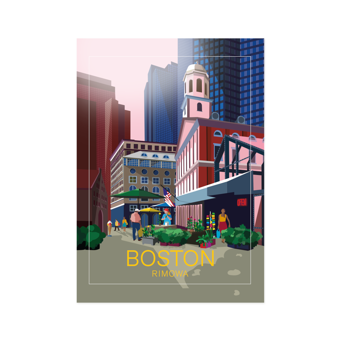 Rimowa PERSONALIZACIÓN - PEGATINAS DE CIUDADES Boston