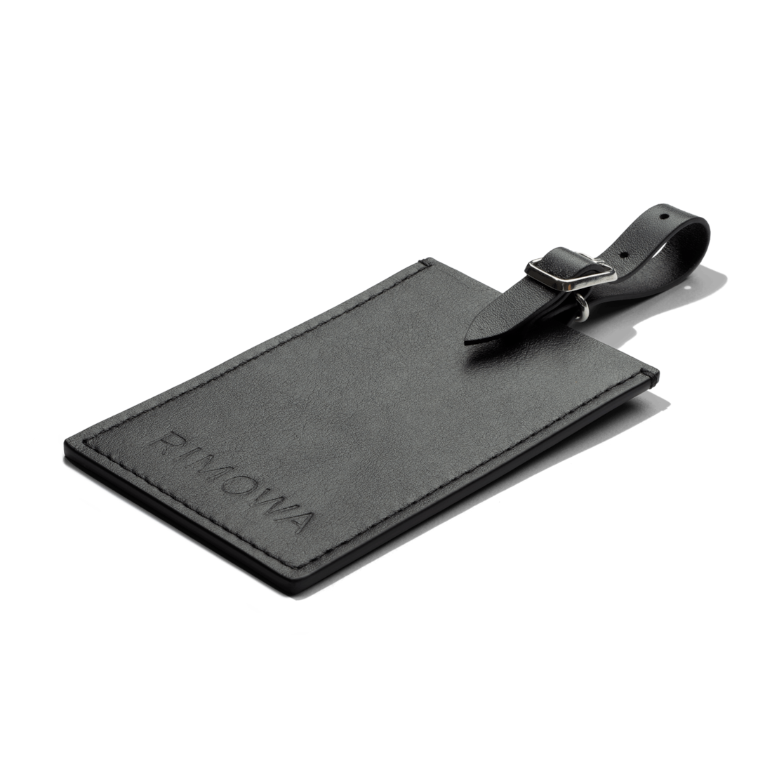 Rimowa Etiqueta de equipaje de cuero personalizada negro