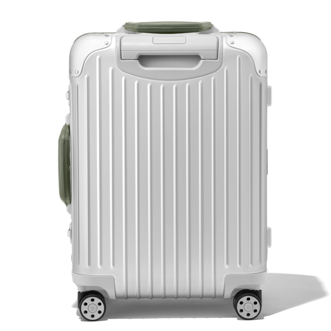 Rimowa Maleta Original Cabin Twist color plata y verde Olive Últimos 3 días