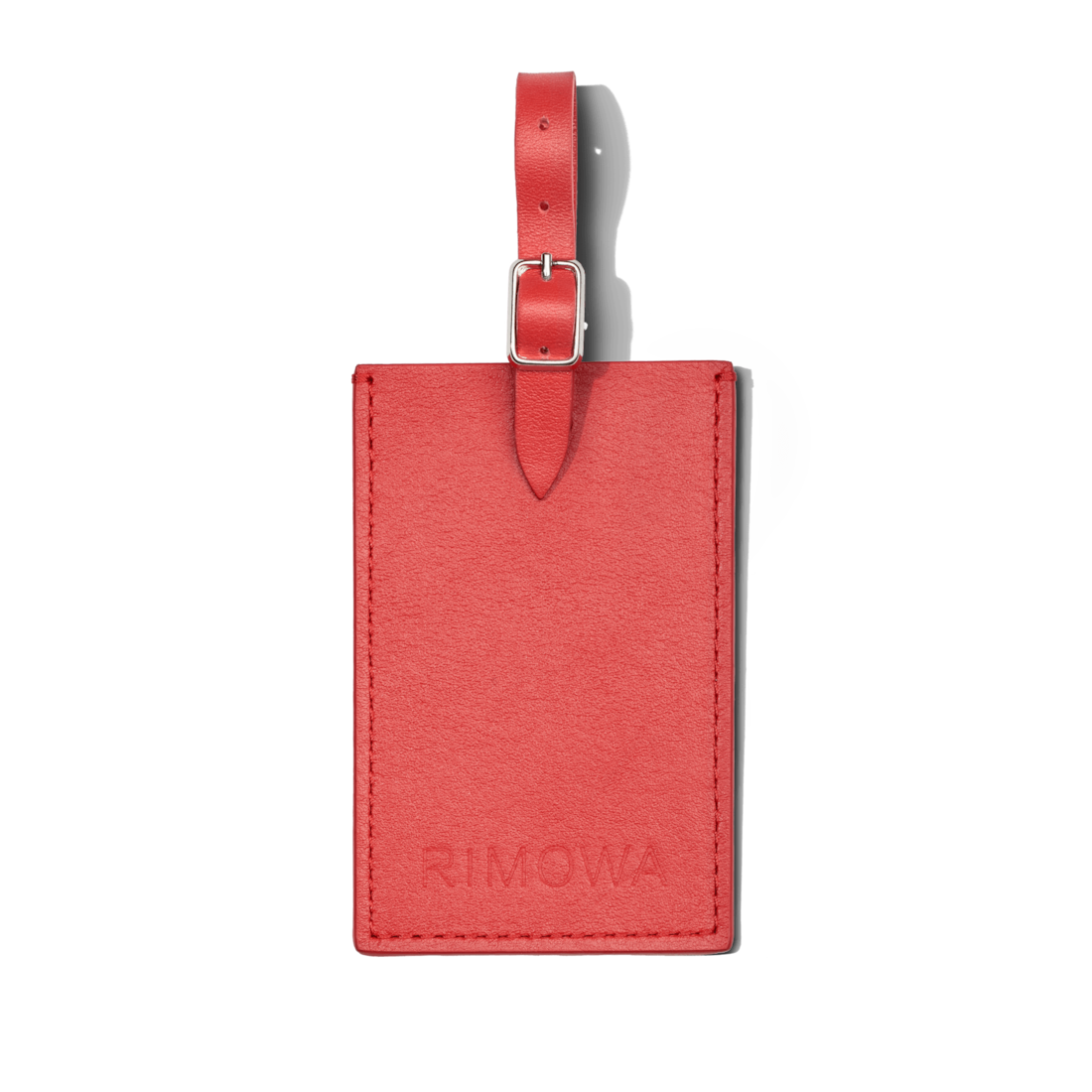 Rimowa Etiqueta de equipaje de cuero personalizada rojo paprika Promoción por tiempo limitado