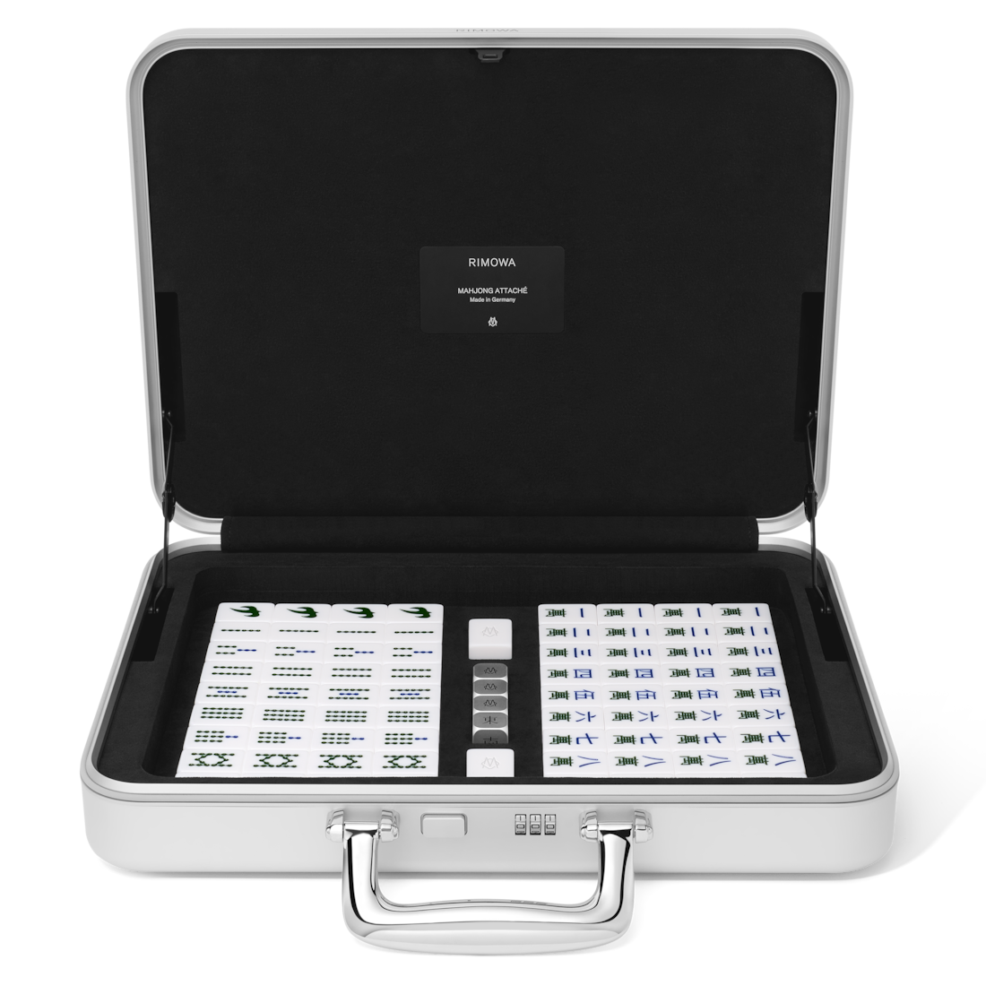 Rimowa Estuche Mahjong Attaché - Estuche de aluminio plateado Promoción trimestral