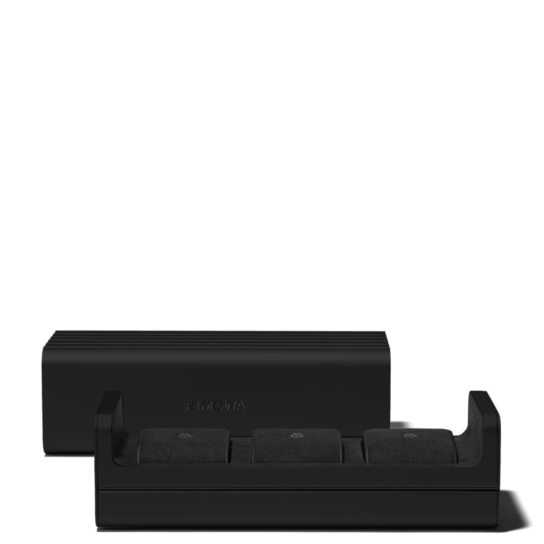 Rimowa Caja de reloj de aluminio en negro para 3 relojes 2025