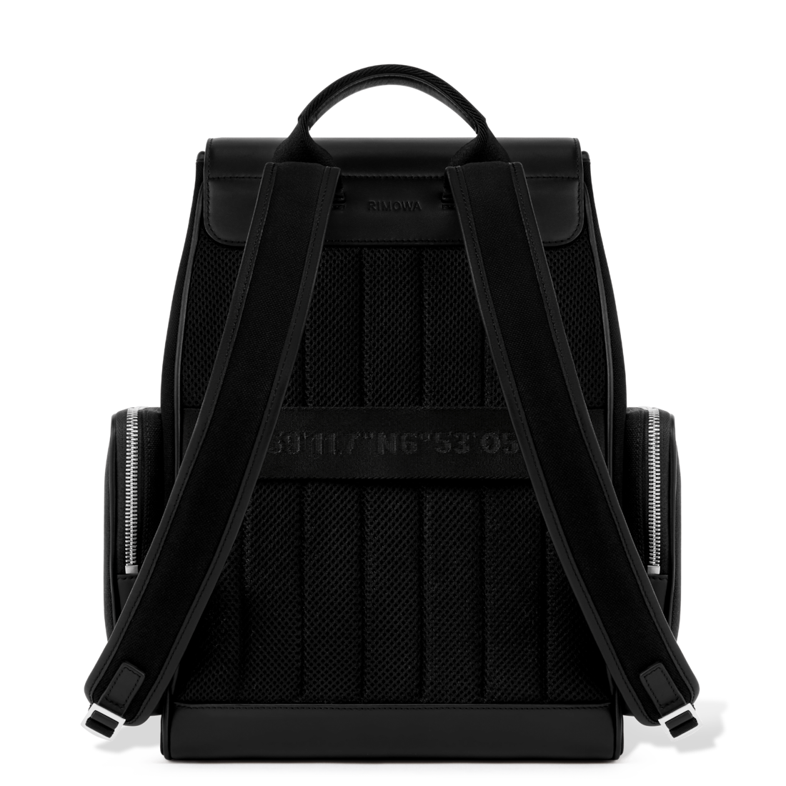 Rimowa Never Still - Mochila pequeña con solapa de cuero y lona - Negro Tienda