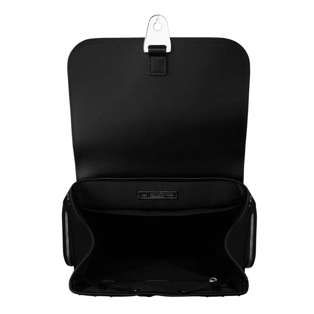 Rimowa Never Still - Mochila pequeña con solapa de cuero y lona - Negro Tienda