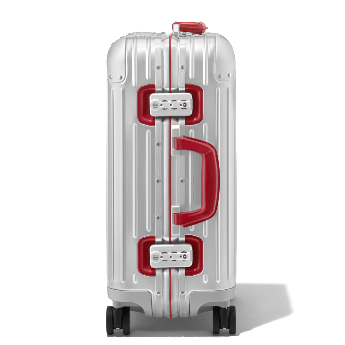 Rimowa Maleta Original Cabin Twist en plata y rojo Devoluciones gratuitas