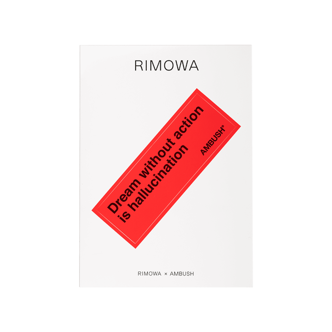 Rimowa Pegatinas de equipaje AMBUSH® Dream Without Action Solo queda un día