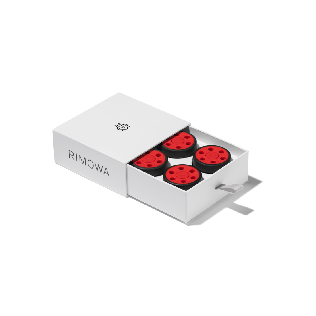 Rimowa Juego de ruedas rojo paprika para equipaje Superdescuento