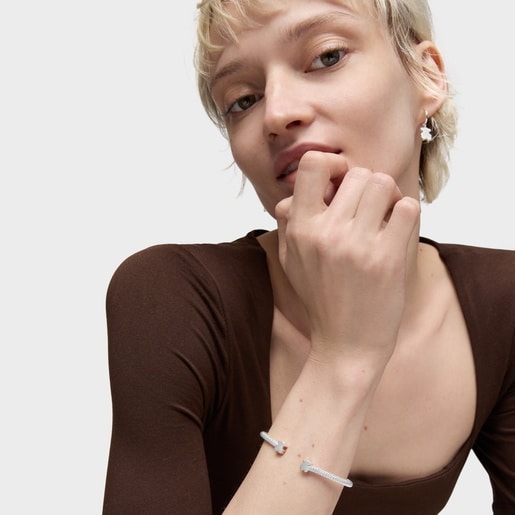 Tous Pulsera esclava de plata motivos oso 7 mm Icon Mesh Ahorra y exporta