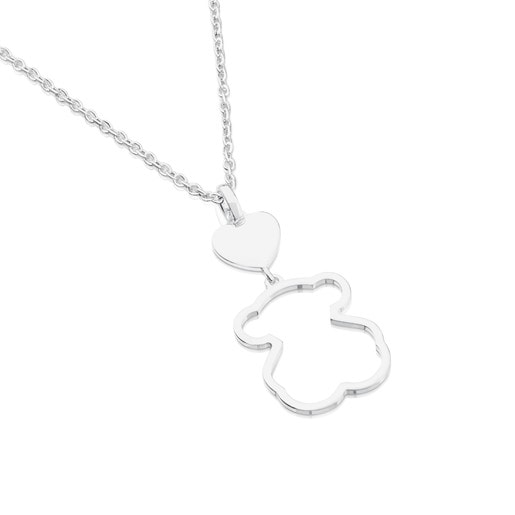 Tous Collar de plata motivo oso New Silueta Última moda