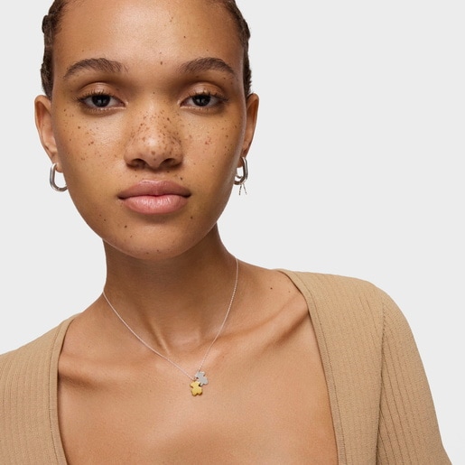 Tous Collar corto bicolor con motivos Sweet Dolls Ofertas especiales