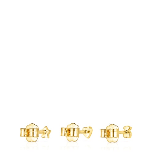 Tous Pack de Pendientes con baño de oro 18 kt sobre plata Cool Joy Devoluciones gratuitas