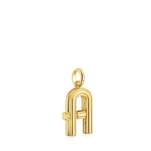 Tous Colgante mediano letra A con baño de oro 18 kt sobre plata Alphabet COMPRAR AHORA