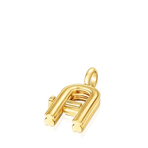 Tous Colgante mediano letra A con baño de oro 18 kt sobre plata Alphabet COMPRAR AHORA