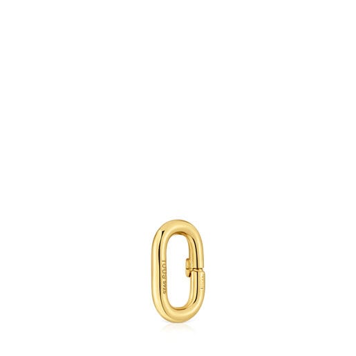 Tous Anilla pequeña con baño de oro 18 kt sobre plata Hold Oval Promoción por tiempo limitado