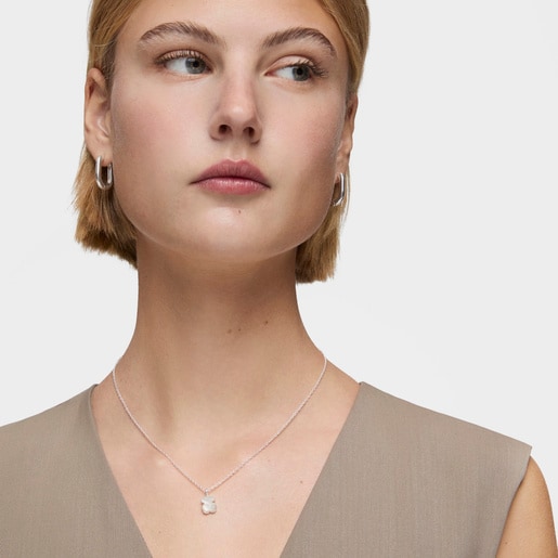 Tous Collar de plata y nácar facetado TOUS Color Precios de Black Friday