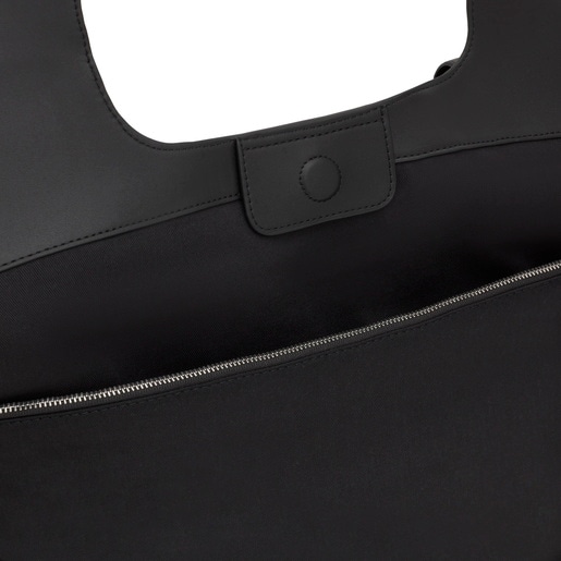 Tous Capazo grande negro TOUS Lirio Rafia Gran oferta