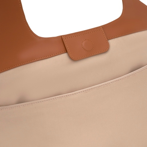 Tous Capazo grande camel TOUS Lirio Rafia Rebajas baratas