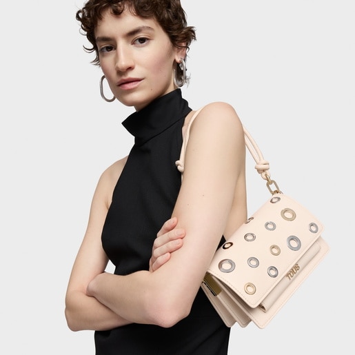 Tous Bandolera pequeña beige Audree Eyelets Últimos 3 días