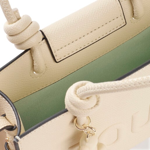 Tous Mini bolso horizontal beige TOUS La Rue New Precio de fábrica