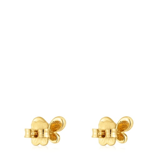 Tous Pendientes con baño de oro de 18 kt sobre plata y amatista Daisy Ofertas de temporada