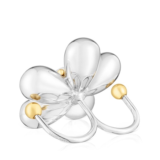 Tous Anillo doble bicolor y perla cultivada Daisy Ofertas especiales