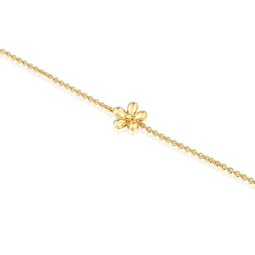 Tous Pulsera cadena con baño de oro de 18 kt sobre plata Daisy Rebajas de fin de temporada