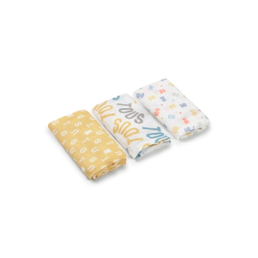 Tous Muselina pack de 3 MMuse multicolor En oferta
