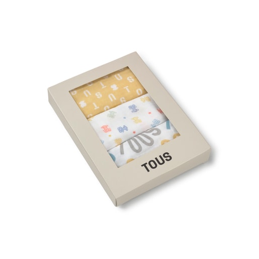 Tous Muselina pack de 3 MMuse multicolor En oferta