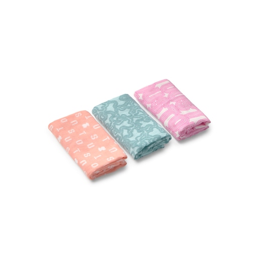 Tous Muselina pack de 3 MMuse rosa Gran oferta