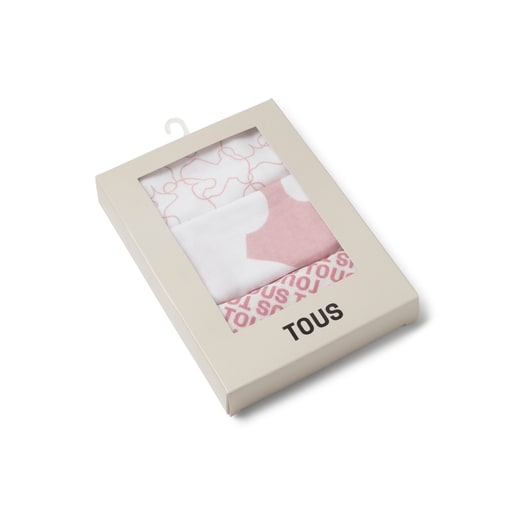 Tous Muselina pack de 3 MMuse rosa Ventas relámpago