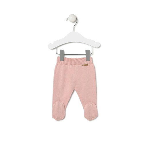 Tous Conjunto de punto de bebé Tricot a rayas rosa COMPRAR AHORA