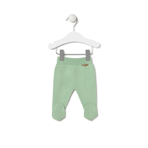 Tous Conjunto de punto de bebé Tricot a rayas verde Últimos 2 días
