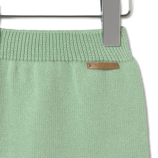 Tous Conjunto de punto de bebé Tricot a rayas verde Últimos 2 días