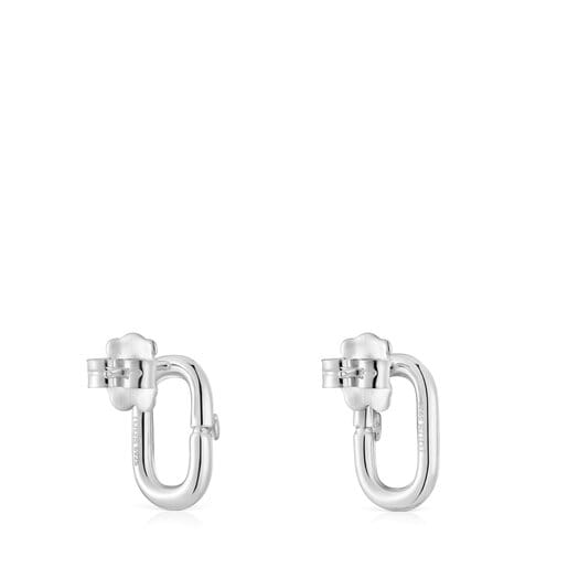 Tous Pendientes pequeños de plata Hold Oval Oferta exclusiva