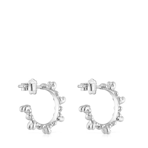 Tous Pendientes de aro de plata 12 mm Bold Bear Mejor oferta