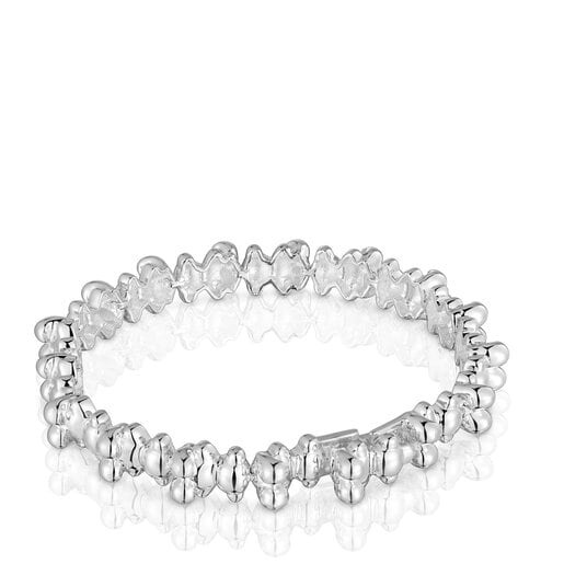 Tous Pulsera cadena de plata motivos oso grande Bold Bear Oferta especial