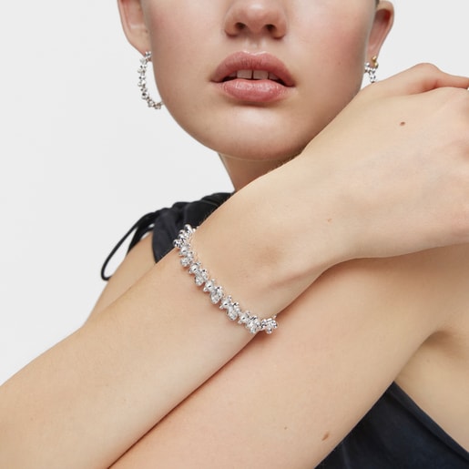 Tous Pulsera cadena de plata motivos oso grande Bold Bear Oferta especial