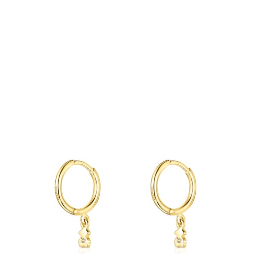 Tous Pendientes con baño de oro 18 kt sobre plata Cool Joy ÚLTIMAS EDICIONES