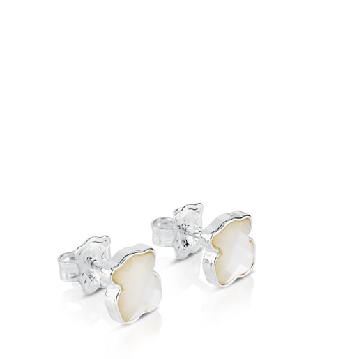Tous Pendientes de plata y nácar facetado motivo oso TOUS Color Promoción trimestral