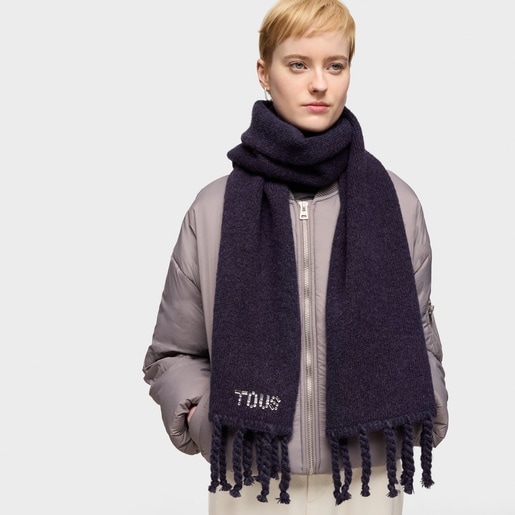 Tous Bufanda azul marino TOUS Crystal Rebajas de fin de temporada