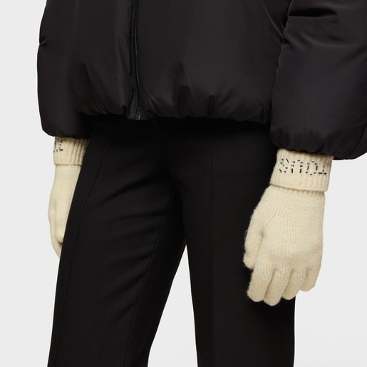 Tous Guantes beige TOUS Crystal Precio ultrabajo