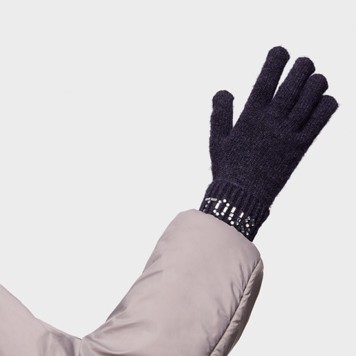Tous Guantes azul marino TOUS Crystal Outlet