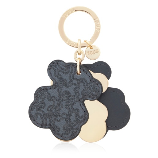 Tous Llavero negro Triple Bear Rebajas
