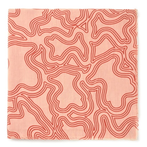 Tous Foulard naranja Kaos Mini Lines Ofertas
