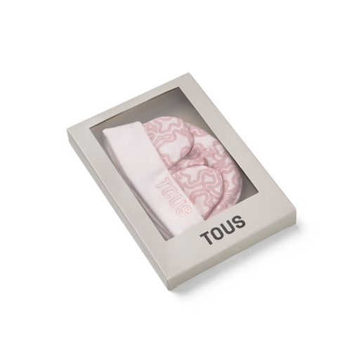 Tous Conjunto de bebé gorro y manoplas KaosP rosa Gran oferta